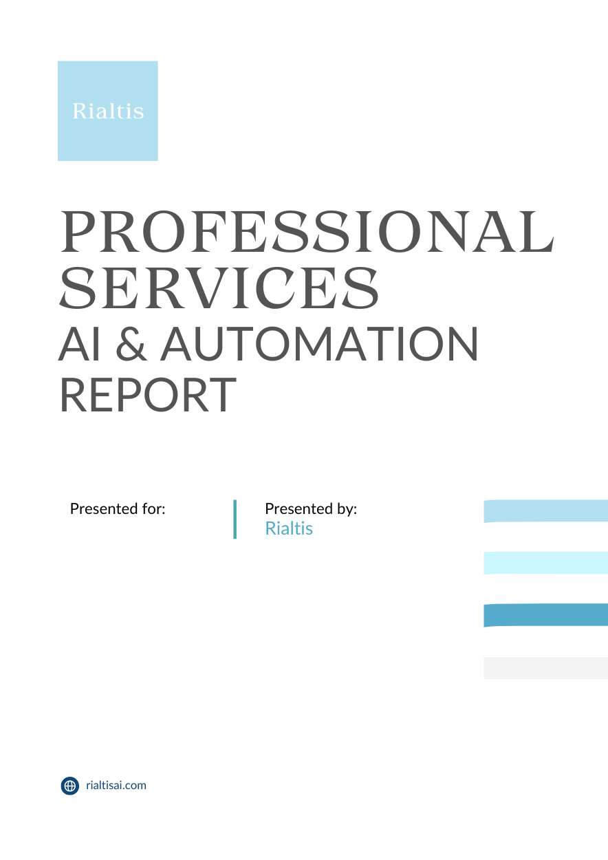 Professional Services Business AI Report Cover